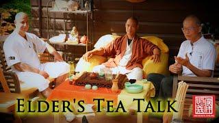  Elder's Tea Talk  with Jiang Yu Shan · Yap Boh Heong · Shi Heng Yi