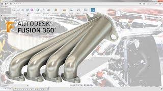 3D Sketch & How To Model an Exhaust Manifold — Fusion 360 Tutorial — #LarsLive 134