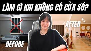 7 giải pháp thiết kế cho không gian không có cửa sổ | Kat Studio