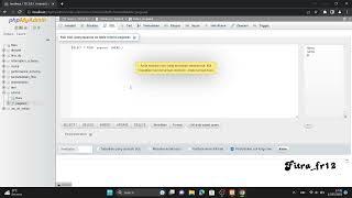 Perintah Dasar Membuat Database dan Tabel Menggunakan SQL di Phpmyadmin dengan XAMPP