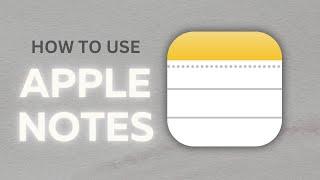 Apple Notes - Detailed Guide #apple #notes