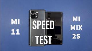 Xiaomi Mi 11 vs Xiaomi Mi Mix 2S Speed Test