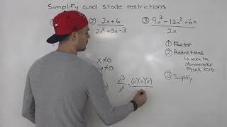 MCR3U - Simplifying Rational Expressions Part 1 - Grade 11 Functions