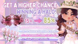 GET A HIGHER CHANCE IN WINNING A HALO  // *BEST & EASY* STRATEGY Royale High Roblox