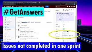 GetAnswers - JQL to find issues not completed in one sprint