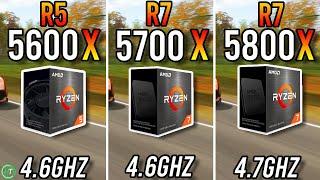 Ryzen 5 5600X vs Ryzen 7 5700X vs Ryzen 7 5800X - FPS Test