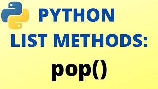 Python pop() List Method - TUTORIAL