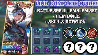 LING TUTORIAL HOW TO WIN EVERY GAME USING LING 2022! | COMPLETE EASY GUIDE! | MLBB