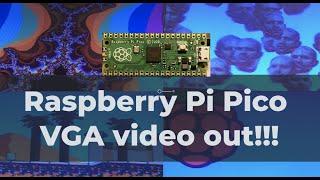 Raspberry Pi Pico VGA video output using only resistors