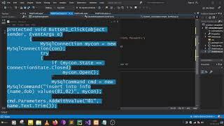 Connect ASP.NET to MySql Database