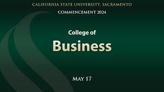 Commencement 2024: College of Business
