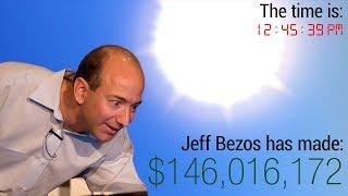 How Much Money Jeff Bezos Makes In A Day [Animated Counter]