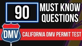 California DMV Permit Test 2025 (90 Must Know Questions)