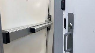 Installing a panic bar/fire exit device on my entrance door and access control upgrades