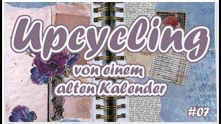 Kalender von Action || Upcycling || Restpapiere || Craft with me || #07