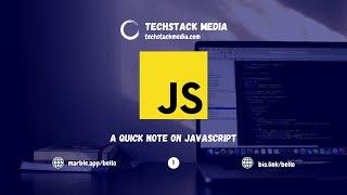 1. A Quick Note on JavaScript - JavaScript Introduction