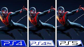 Spider-Man: Miles Morales | PS5 - PS4 - PS4 Pro | Graphics & FPS Comparison