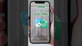 Convert Image to Excel Table in Seconds!  Easy Trick You Must Try #excel