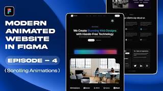 Modern Animated Website in Figma - Episode 4 | Figma Tutorial | UIX Nikunj