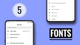 MIUI 11 Fonts | 5 Selected Fonts | Viewers Recommendation !