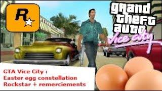 GTA Vice City Easter egg Rockstar constellation + thanks