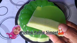 Coconut Milk Jelly Pudding // Very Simple // #reseppuding #agaragar