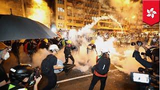 Police use tear gas as Hong Kong protests turn violent - TomoNews