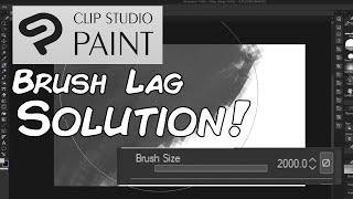 Quick Brush Lag Solution | CLIP STUDIO PAINT