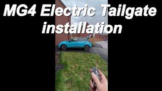 MG4 Electric tailgate installation quick guide