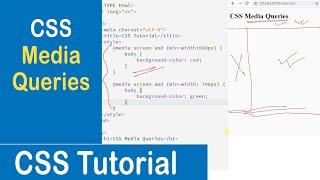 #52 CSS Media Queries | Media Queries Syntax | Media Types | CSS Tutorial