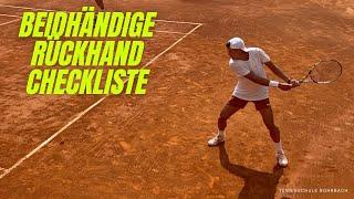 Checkliste - Beidhändige Rückhand! Tennis Lernen