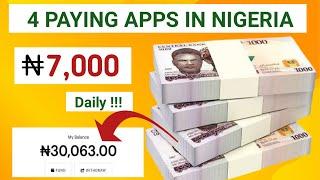 This 4 Apps pays me 7,000 naira everyday/withdraw within 24 hrs/how to make money online in Nigeria