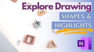 Digital Doodles: Drawing Shapes and Highlighting in OneNote! #onenote