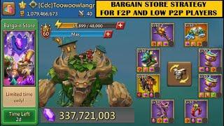 Lords Mobile - BARGAIN STORE STRATEGY - What to buy?  How to plan for Bargain Store and my choices
