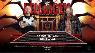 WWE 2K24 CM Punk Vs Edge Hell in a Cell Match