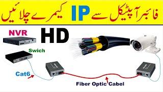 IP Camara on Fiber Optical Cable | Cctv Fiber Optic installation | Fiber Optical