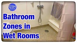 Bathroom Zones in a Wet Rooms Explained - Fixed Water Outlet and Calculating Zone 0 and Zone 1