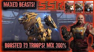 BOOSTED T9 TROOPS UNLOCKED!! $500 SPENT! MIX 300% STATS!! mecha domination rampage