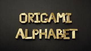 ORIGAMI ALPHABET (Jo Nakashima) - uppercase