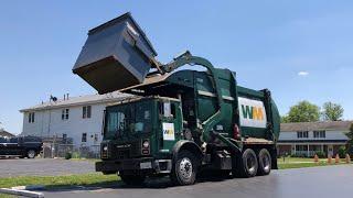 Waste Management Mack MR McNeilus Contender Garbage Truck On Commercial