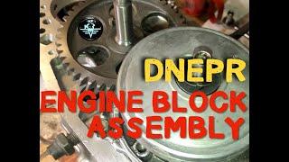 Dnepr MT-11 Motorcycle. Engine Assembly. Crankshaft, Gears.