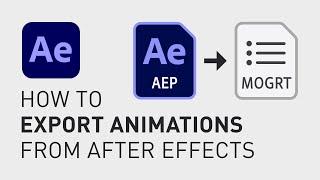 How to export animation from After Effects