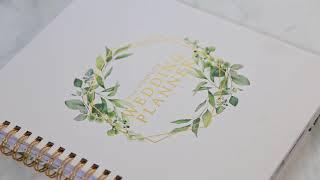 Wedding Planner & Organizer - Floral Gold Edition - Diary Engagement Gift Book - USA Version