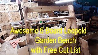 Leopold Garden Bench with Free Cut List