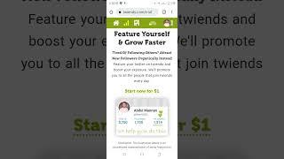 Grow your Twitter Followers Twiends App