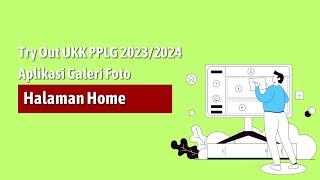 Try out UKK PPLG TP. 2023 2024 - Website Galeri Foto - Halaman Home