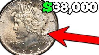 1925 Silver PEACE DOLLAR Error Coins Worth Money!