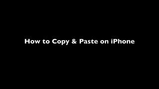 How To Copy & Paste On iPhone (iOS 14)