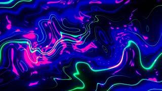 Bright lines and liquid Abstract Green, Pink, Blue Background video | Footage | Screensaver