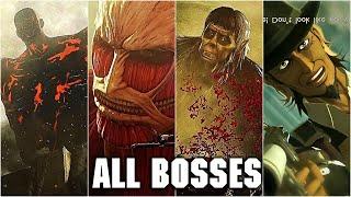 Attack On Titan 2: Final Battle All Bosses + Ending (Season 3 Part 2)